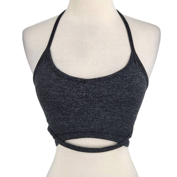 Free People Movement T Back Cut Out Exercise Work Out Crop Tank Top - Picture 1 of 5